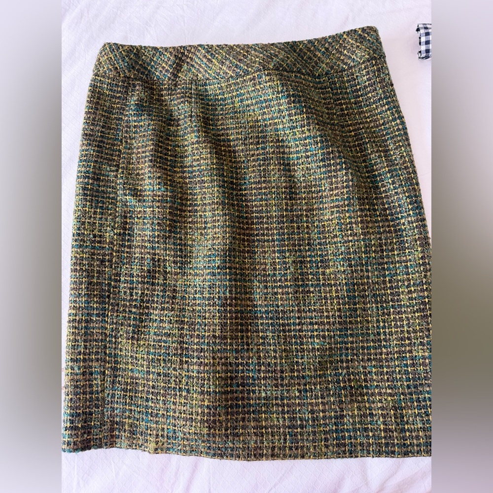 Coldwater Creek Multicolor Tweed Pencil Skirt
